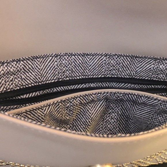 Madison West Studded Fold-Over Clutch/Crossbody - Picture 4 of 7